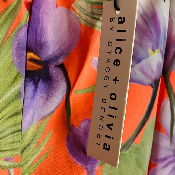 BRAND NEW WITH TAGS! Alice + Olivia by Stacey Bendet Athena Wide Leg Pant! - Picture 4 of 5